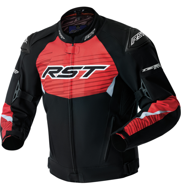 TRACTECH EVO 5 D3O JACKET BLACK/FLO RED TEXTILE 3X