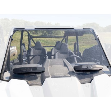 POLY FRONT WINDSHIELD FULL FIXED VENTED POL
