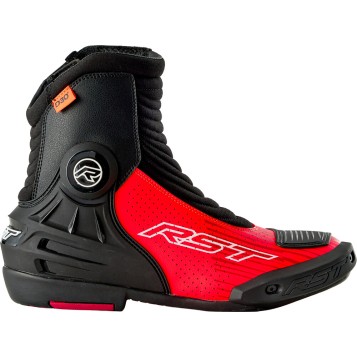 TRACTECH EVO D3O SHORT BOOT BLACK/FLO RED 10