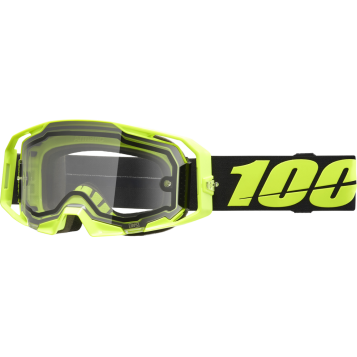 ARMATIC  ENDURO MOTO GOGGLE NEON YELLOW CLEAR