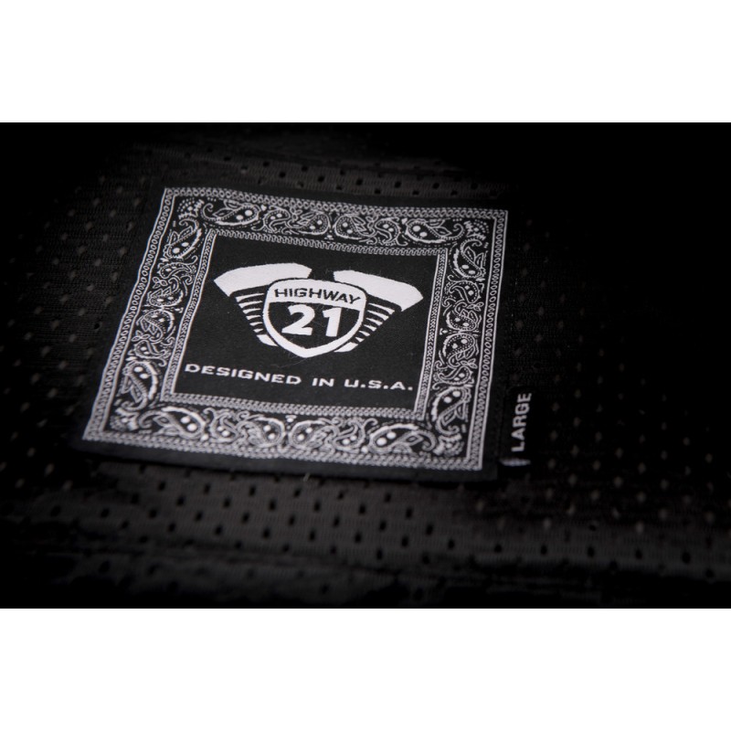 HIGHWAY 21 Iron Sights Club Collar Denim Vest HIGHWAY 21 Iron Sights Club Collar Denim Vest