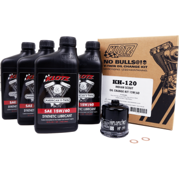 INDIAN SCOUT 15W-60 SYNTHETIC OIL CHANGE KIT