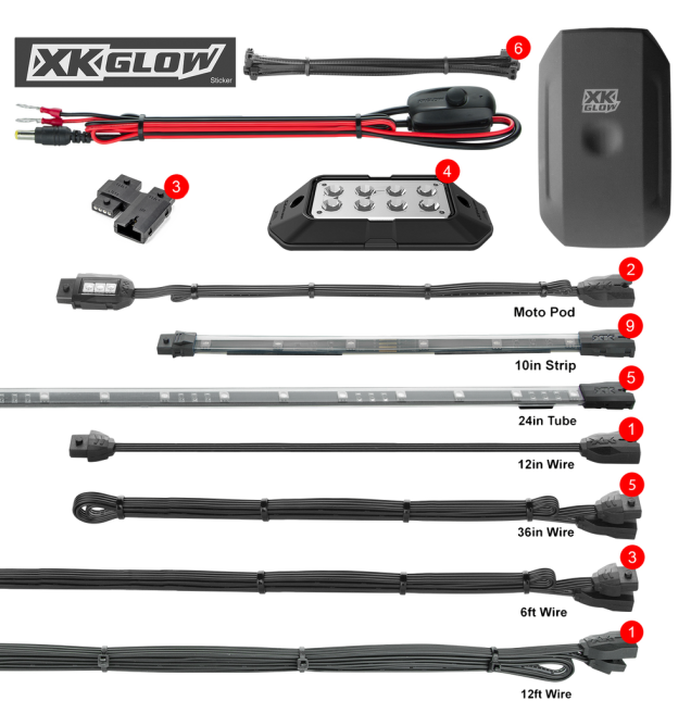 LED UNDERGLOW ADVANCED KIT POL