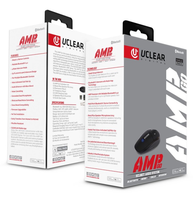 AMP Go Helmet Audio System