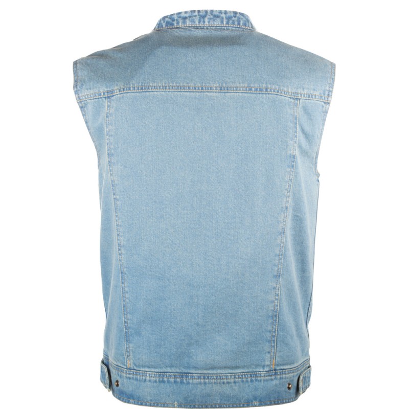 HIGHWAY 21 Iron Sights Club Collar Denim Vest HIGHWAY 21 Iron Sights Club Collar Denim Vest