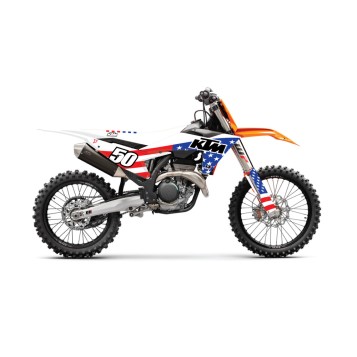 COMPLETE KIT USA KTM SX/F 125-250  WHT BG