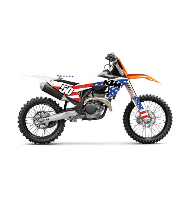 COMPLETE KIT USA KTM SX/F 125-250  WHT BG