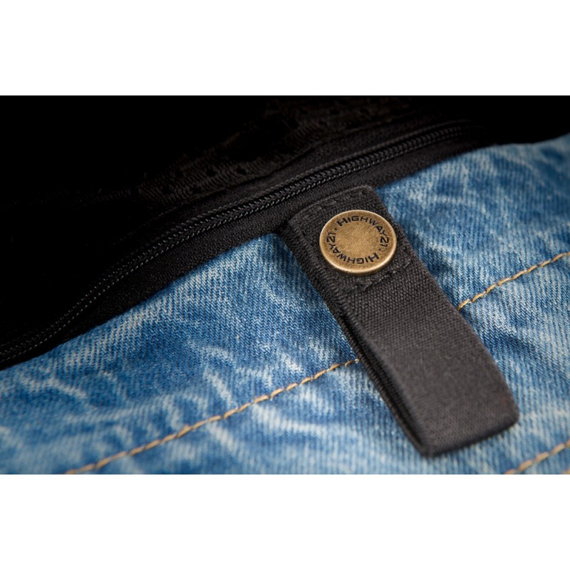HIGHWAY 21 Iron Sights Club Collar Denim Vest HIGHWAY 21 Iron Sights Club Collar Denim Vest