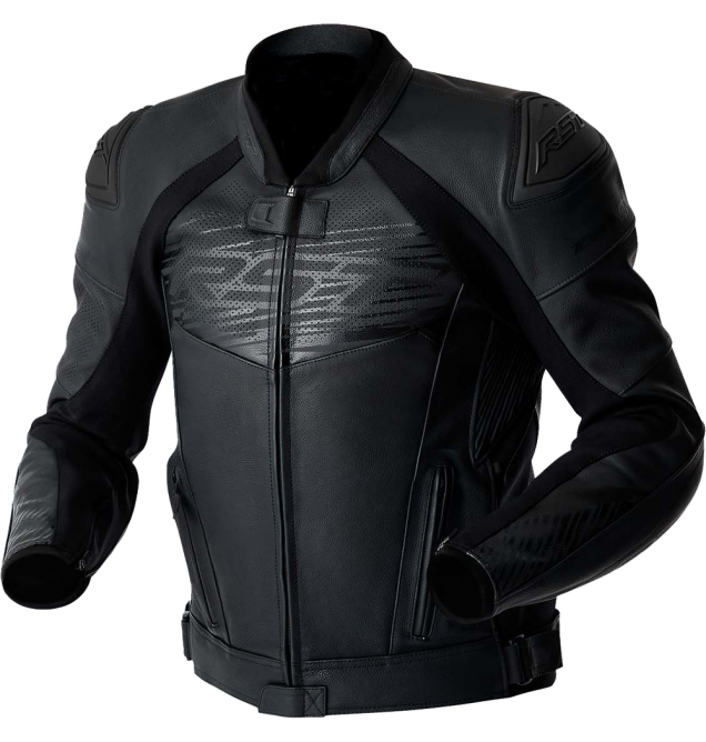 TRACTECH EVO 5 D3O JACKET BLACK LEATHER 2X