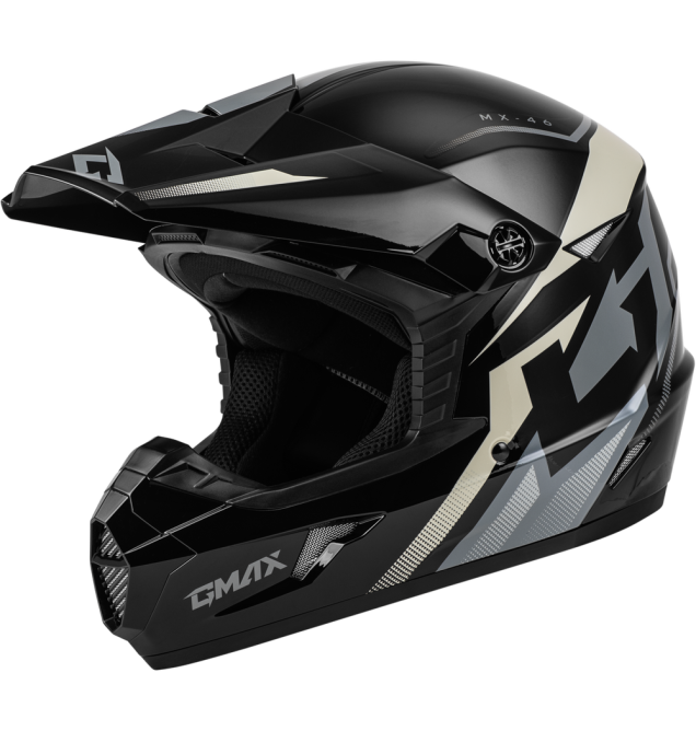 MX-46 COMPOUND HELMET BLACK/GREY/WHITE XL