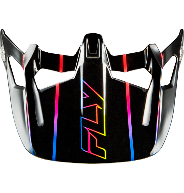 WERX-R CARBON FLOW VISOR BLACK/MULTI