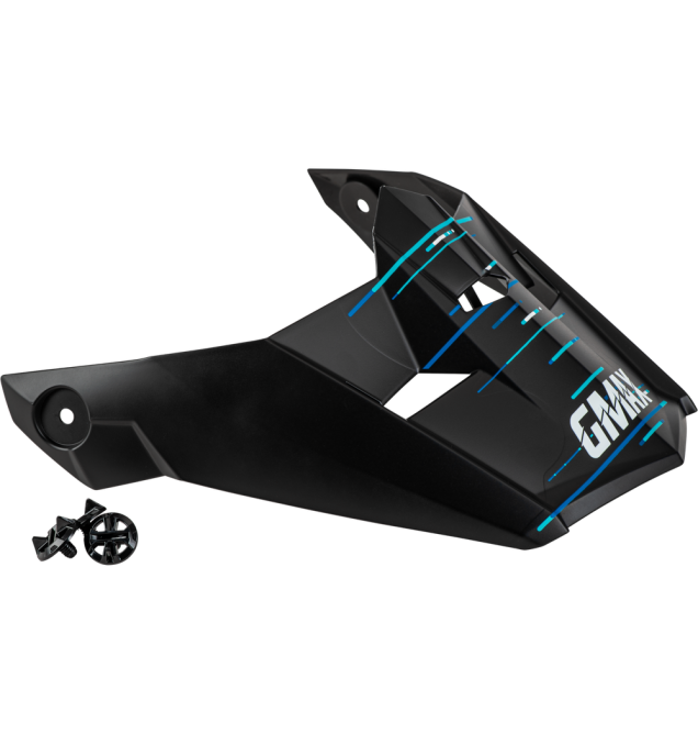 MX-46 FREQUENCY OFF-ROAD VISOR MATTE BLACK/BLUE XS-MD
