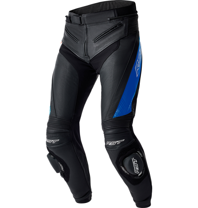 TRACTECH EVO 5 D3O PANTS BLK/BLUE LEATHER LG