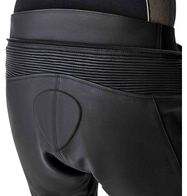 T2 D3O LEATHER PANTS BLACK MD