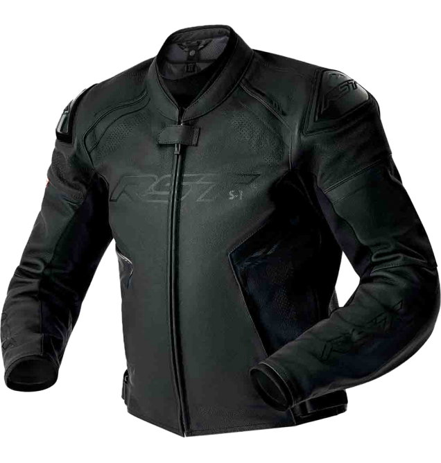 S1 D3O LEATHER JACKET BLACK XS