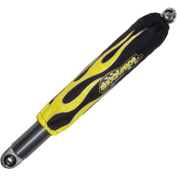 Shock Covers Black W/Yellow Flames