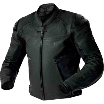 S1 D3O LEATHER LADIES JACKET BLACK/WHITE 3XL