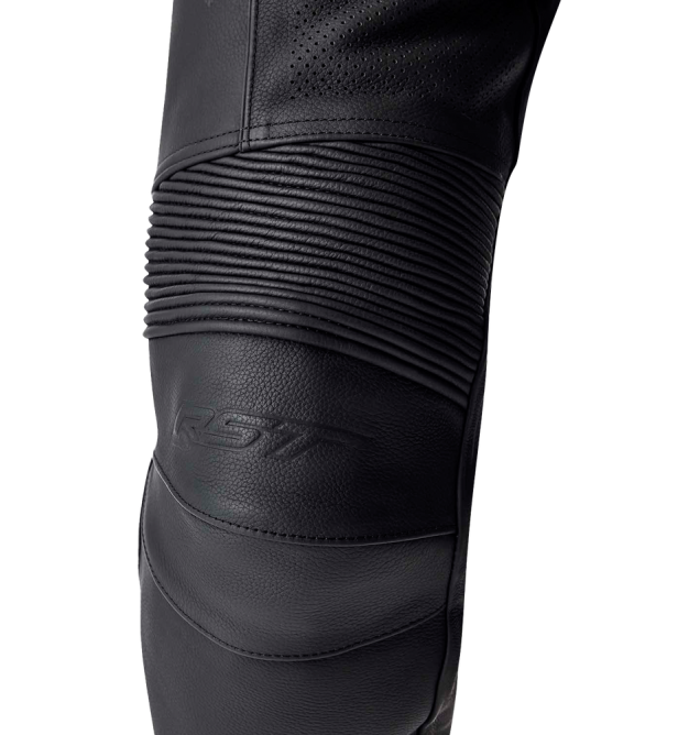 T2 D3O LEATHER PANTS BLACK MD