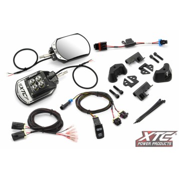 SIDE VIEW MIRROR KIT SIX12 LIT POL