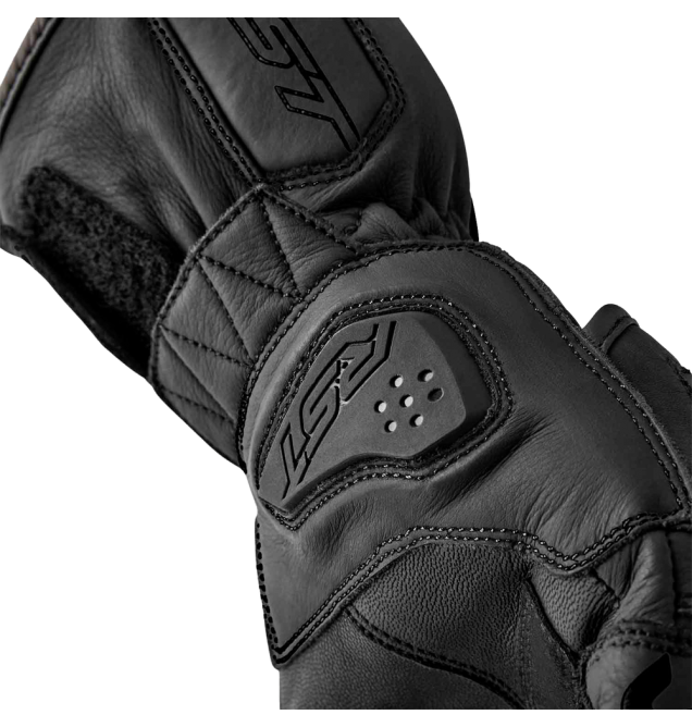 S1 D3O LADIES GLOVE BLACK LEATHER MD