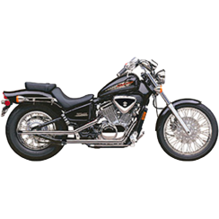 BLVD DRAG PIPES F/S CHROME HON VLX600 88-98 BLVD DRAG PIPES F/S CHROME HON VLX600 88-98