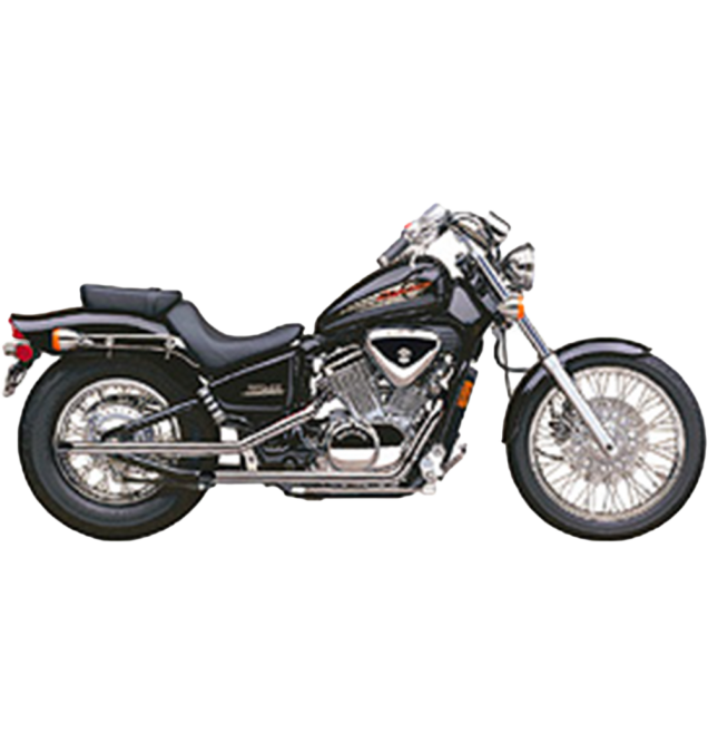 BLVD DRAG PIPES F/S CHROME HON VLX600 88-98