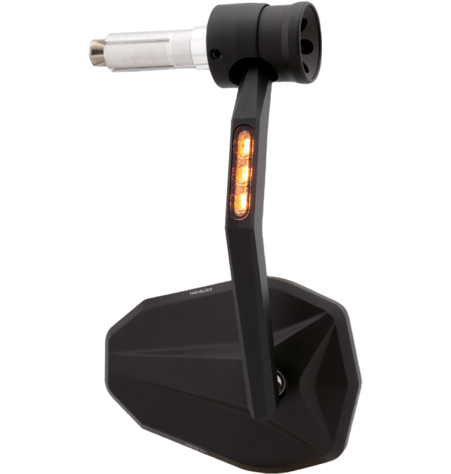 Victory Rim Bar End Mirror w/Turn Signals
