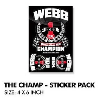 THE CHAMP CW2 STICKER PACK 4X6 SHEET