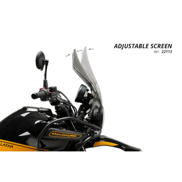 WINDSCREEN TOUR ADJUSTABLE CLEAR ROY