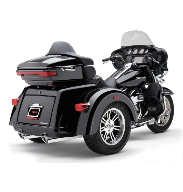 SLIP-ONS W/BILLET TIPS CHROME TRI-GLIDE 09-22