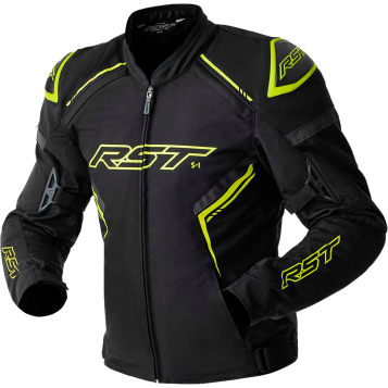 S1 D3O TEXTILE JACKET BLACK/GREY/FLO YEL 2X