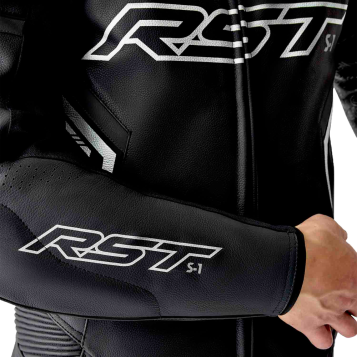 S1 D3O SUIT BLK/WHI LEATHER XS