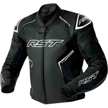 S1 D3O LEATHER JACKET BLK/WHI 2X