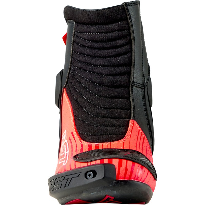 TRACTECH EVO D3O SHORT BOOT BLACK/FLO RED 12 TRACTECH EVO D3O SHORT BOOT BLACK/FLO RED 12