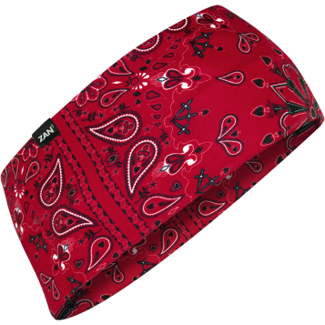 SPORTFLEX HEADBAND UPF50+ RED PAISLEY