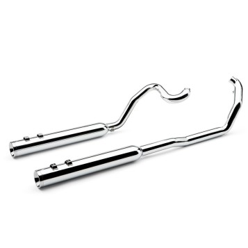 TRUE DUAL HEADPIPES CHROME FLH/FLT 07-08