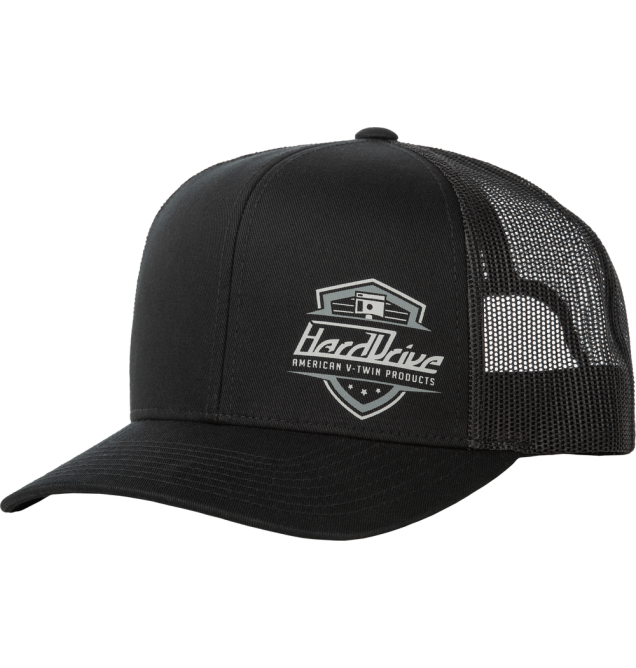 HARDDRIVE SHIELD HAT BLACK OS