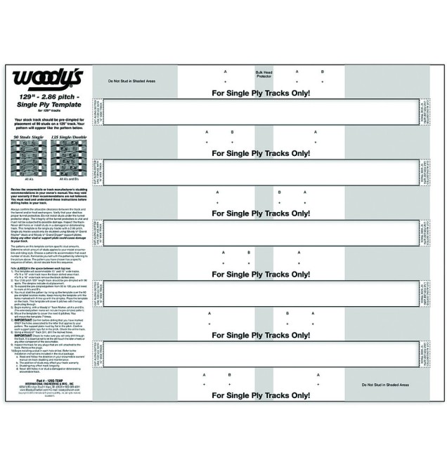 129S Studding Template