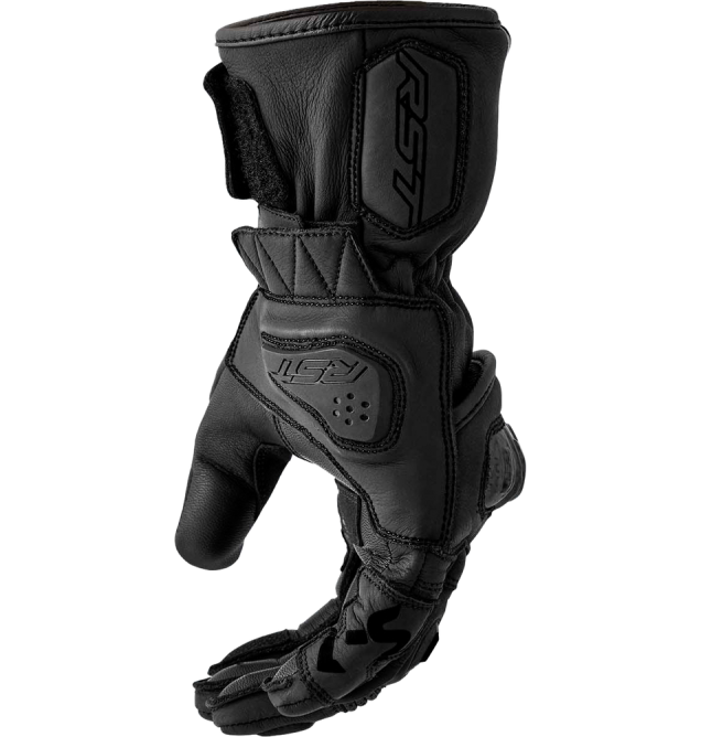 S1 D3O LADIES GLOVE BLACK LEATHER MD