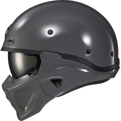 COVERT X OPEN-FACE HELMET CEMENT GREY LG