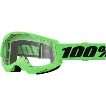 STRATA 2 GOGGLE NEON GREEN CLEAR LENS