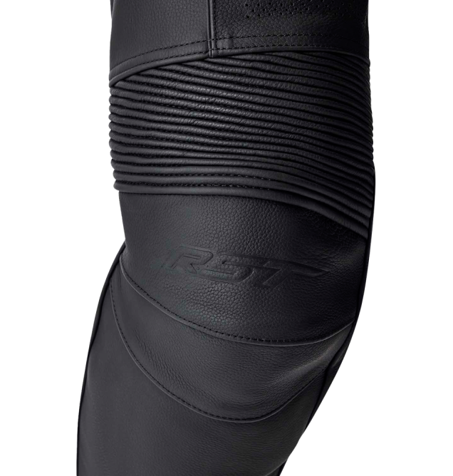 T2 D3O LEATHER PANTS BLACK MD