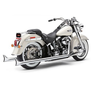 BAD HOMBRE TRUE DUAL FISHTAILS CHROME SOFTAIL 97-06