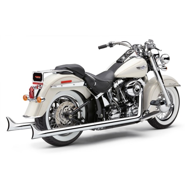 BAD HOMBRE TRUE DUAL FISHTAILS CHROME SOFTAIL 07-11