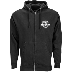 HARDDRIVE SHIELD HOODIE BLACK/WHITE 2X