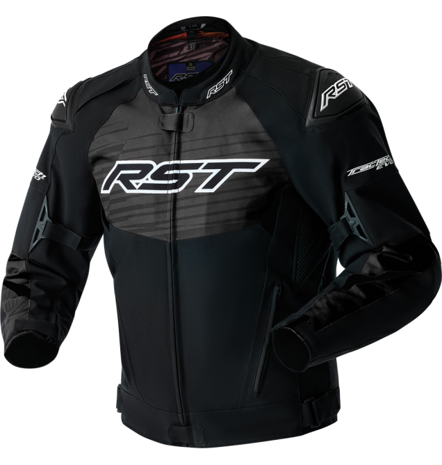 TRACTECH EVO 5 D3O JACKET BLACK/WHITE TEXTILE XL