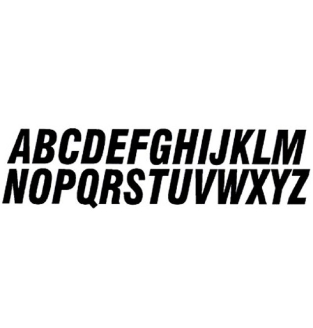 SX Alpha Competition Stick-on Letters