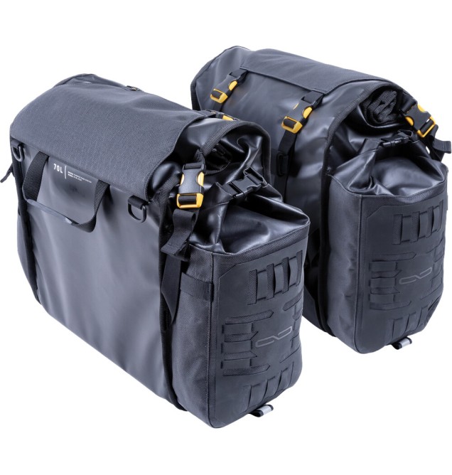 ROUND THE WORLD PANNIERS 90L BLACK