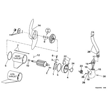 MOTOR & ADAPTER GROUP/24 VOLT - PWM