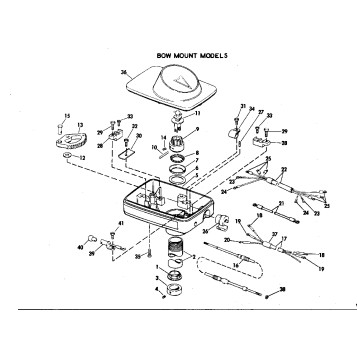STEERING HOUSING GROUP BOW MOUNT MODELS